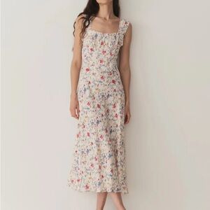 Doen Ascella Dress | Doen Floral Dress Blanc Flowering Meadow
